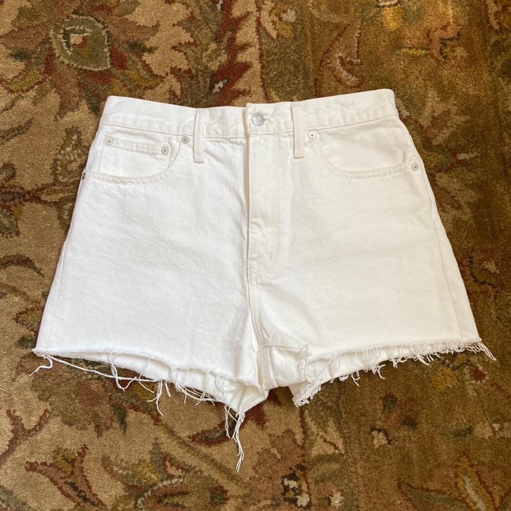 MADEWELL CREAM COLOR SHORTS